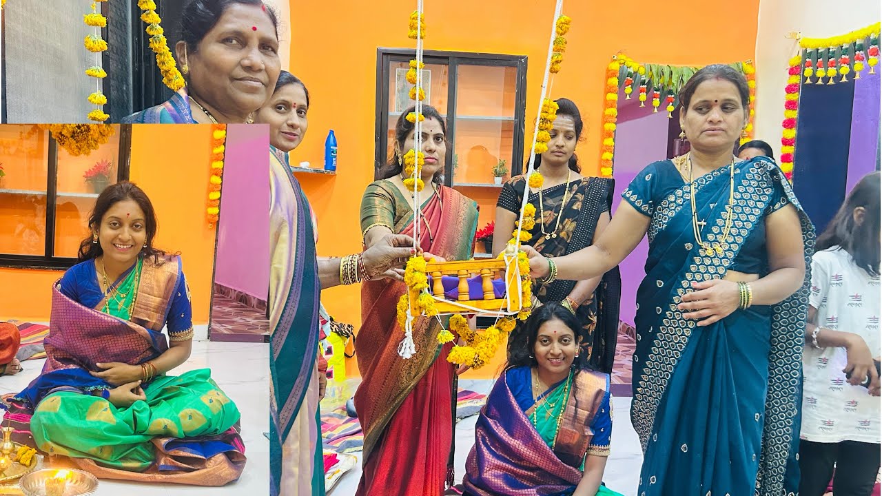 मराठवाड्यातील वास्तुशांतीचा सुंदर दिवस 🏡✨ पालना घातला आणि उखाण्यांनी रंगली मैफल🤩#marathivlog#vlog