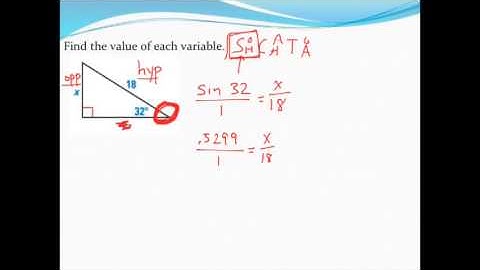 Using trig to find two missing sides of a right triangle
