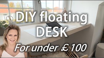 DIY floating desk tutorial