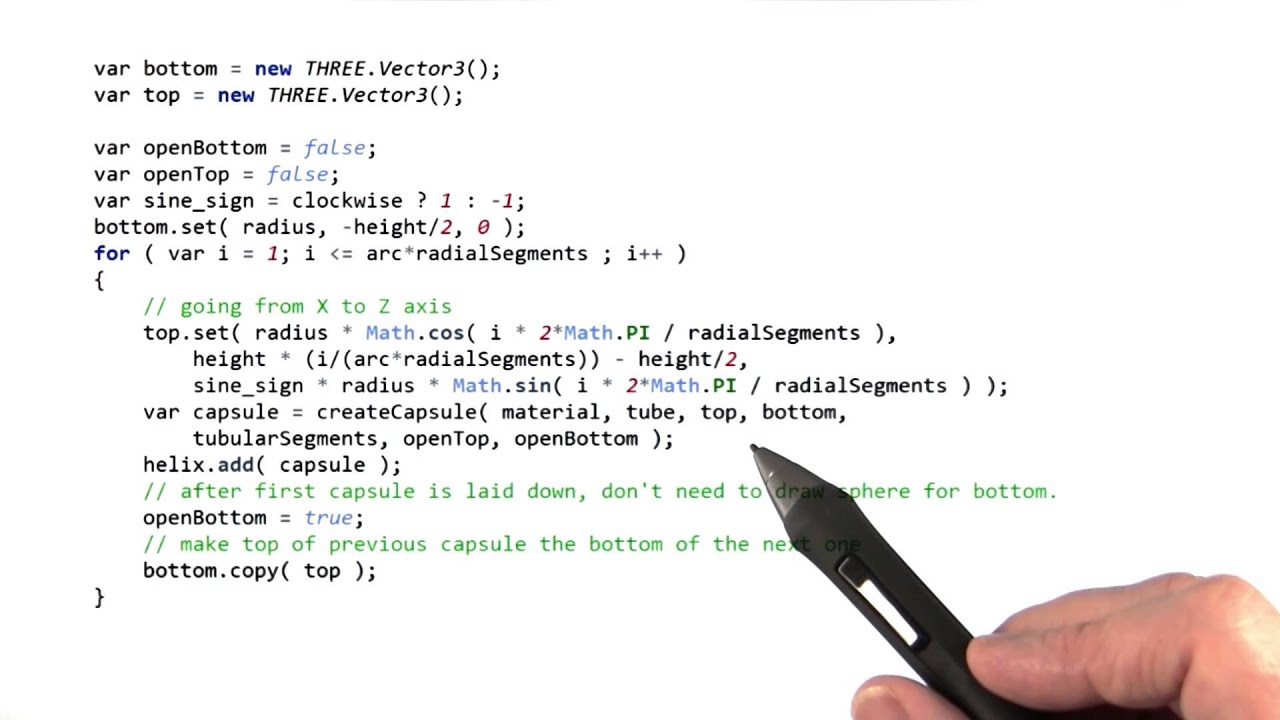 Helices - Interactive 3D Graphics