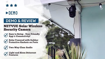 AD NETVUE Solar Security Camera: Unboxing, Setup, and Review! 📹