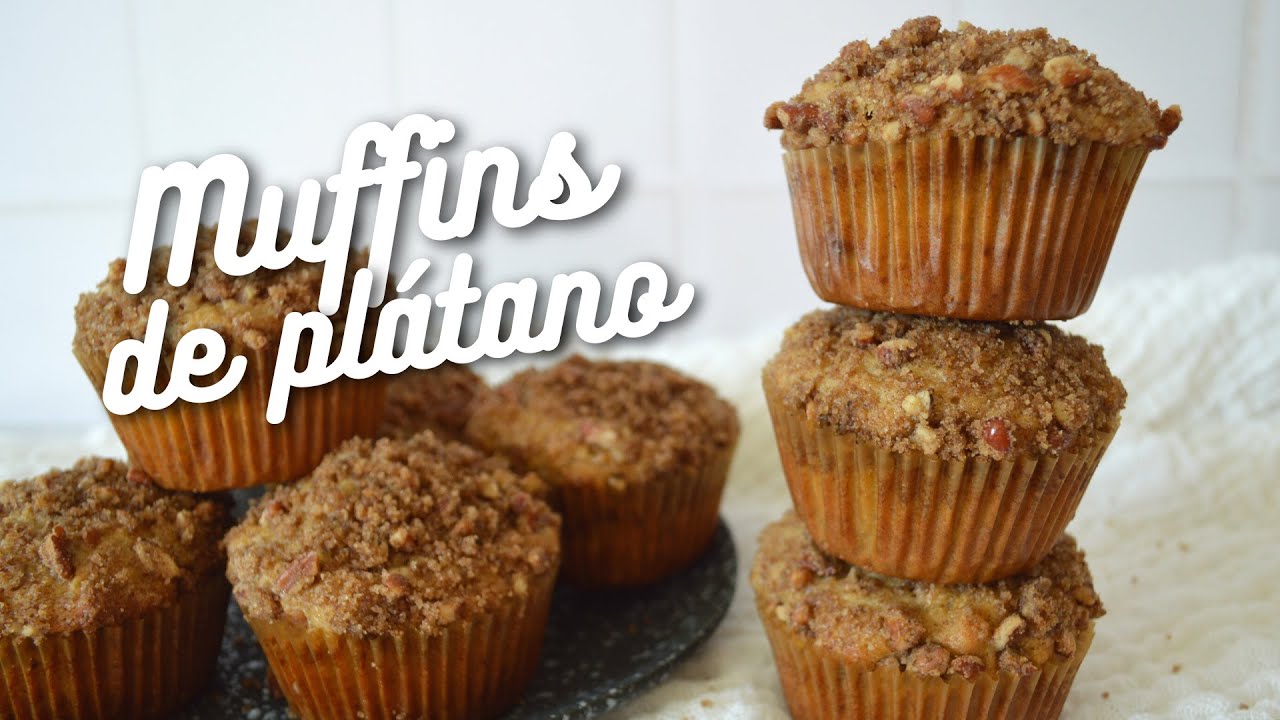 LOS MUFFINS DE PLÁTANO MÁS ESPONJOSOS (tienes que probarlos) YouTube