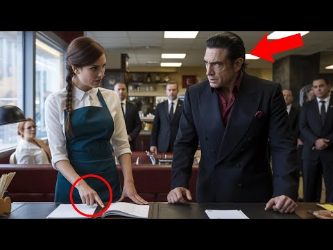 Waitress corrects the Mafia Boss's mistake; minutes later, she's already sitting in his office