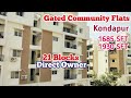 No GST Kondapur | Semi Gated | Flat For Sale in Kondapur Hyderabad | 3 BHK Kondapur | #kondapur