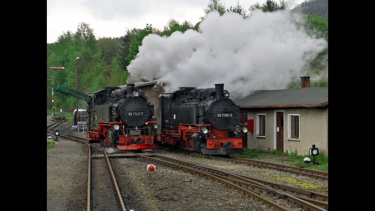 Fichtelbergbahn - eine Lok aus Radebeul im Bergeinsatz, Teil 1