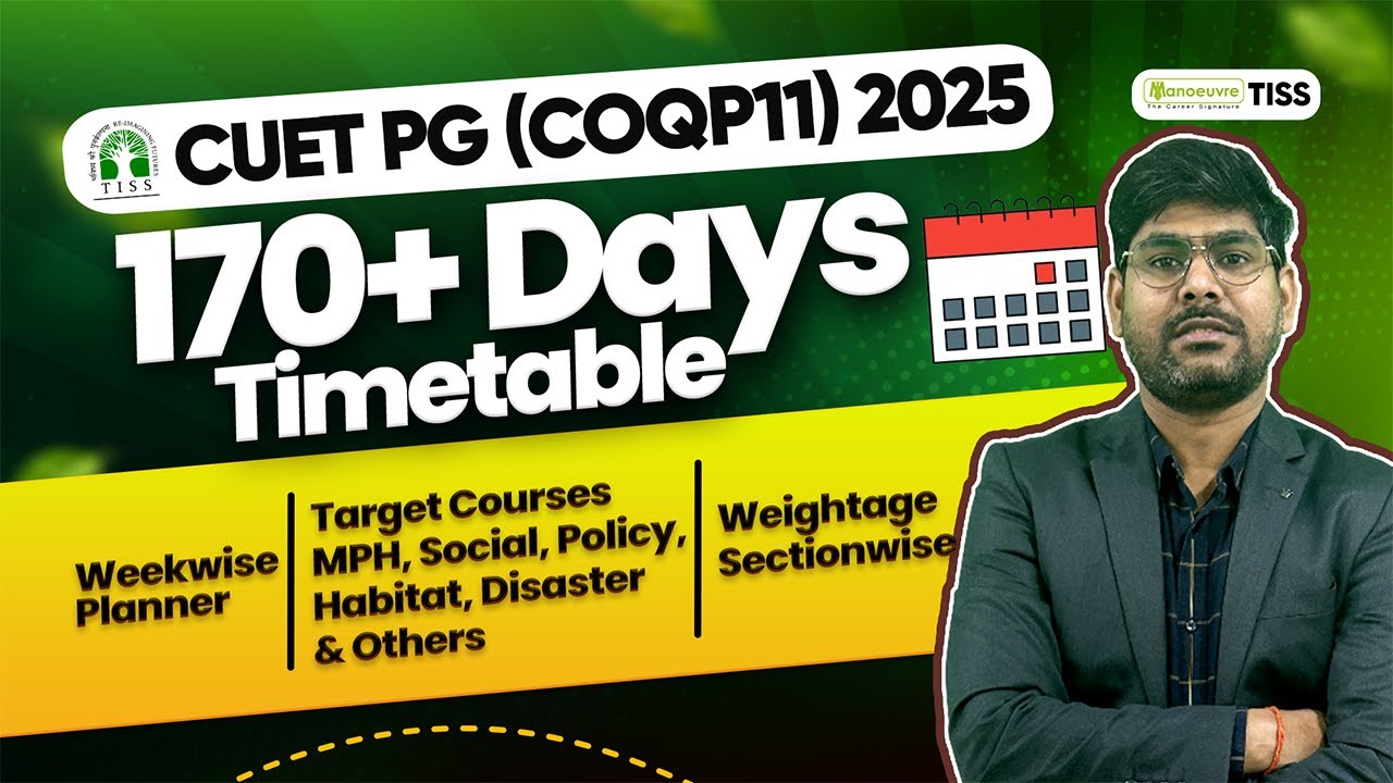 cuet-pg-tiss-coqp11-2025-complete-170-days-preparation-planning