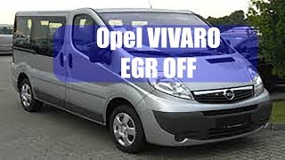 Opel Vivaro отключить EGR