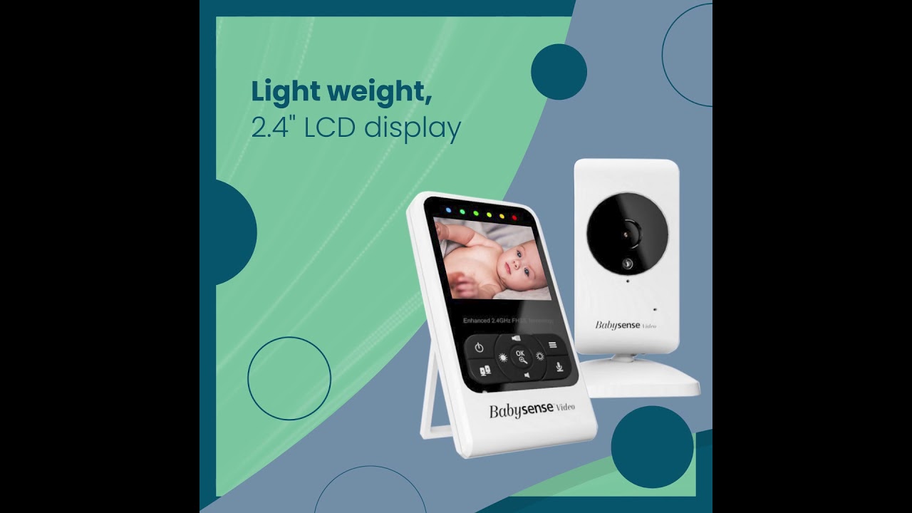 HelloBaby Babyphone Caméra Moniteur vidéo pour bébé avec caméra et