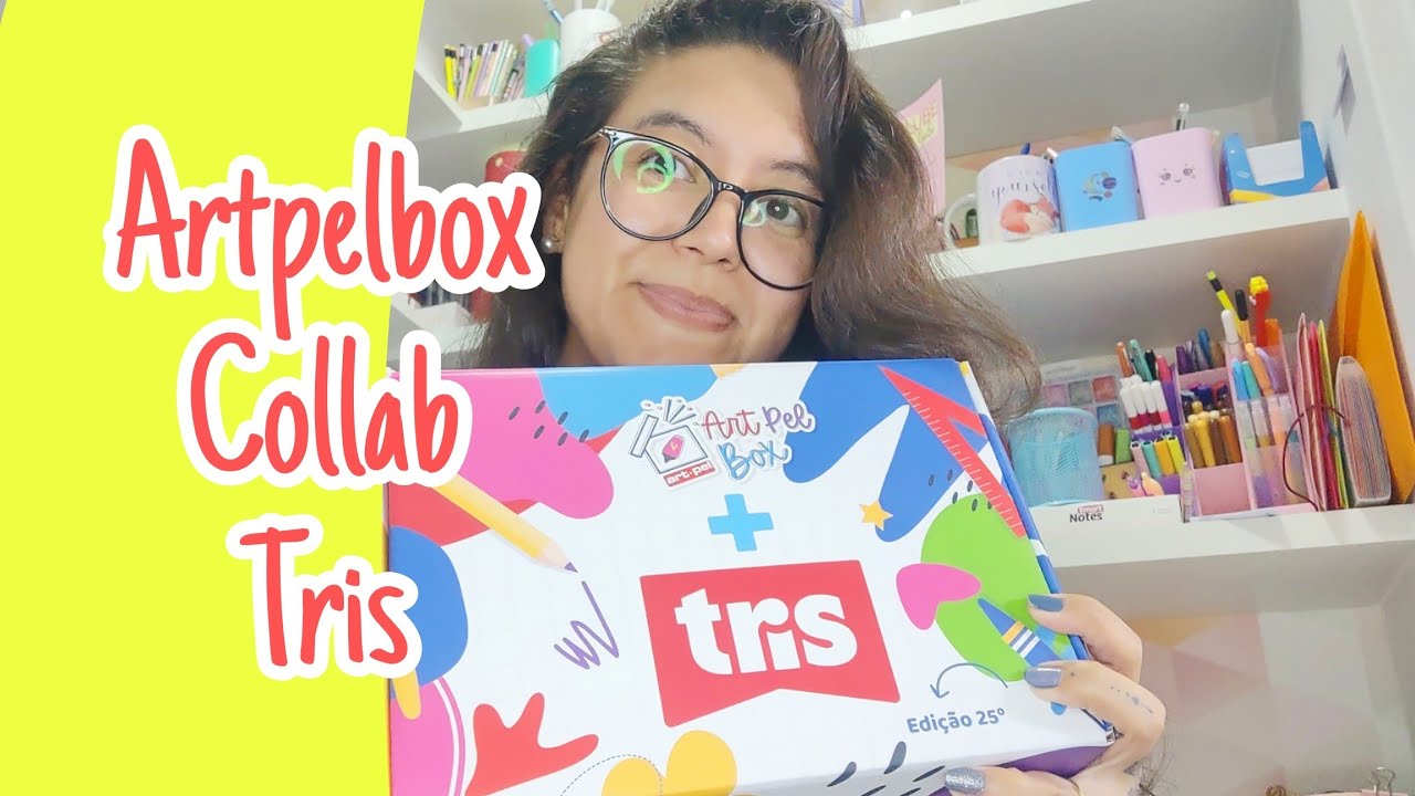Unboxing Artpelbox PREMIUM edição Collab com a Tris - Clube de assinatura papelaria Artpel novembro