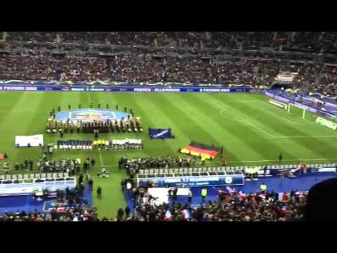 フランス対ドイツ 国歌斉唱 Youtube