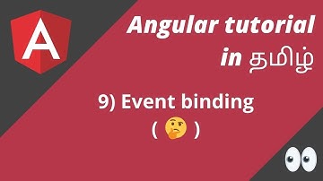9) Event Binding in Angular | Angular in Tamil