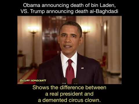 Obama VS Trump Announcing Bin Laden Raid Vs Al Baghdadi Raid 