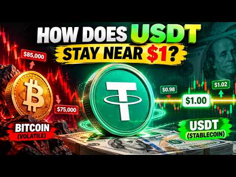 How Does USDT Stay Near $1? 🤔 | Stablecoin Explained Simply