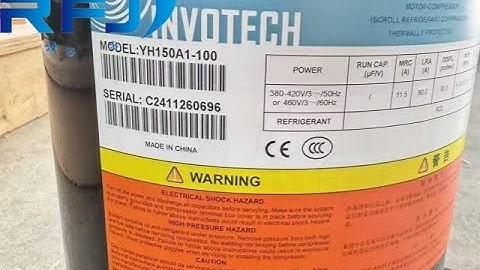 INVOTECH YH150A1-100 Refrigeration Scroll Compressor For R22