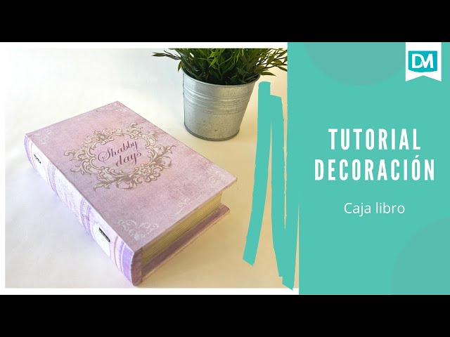 Tutorial: CAJA en forma de LIBRO con papel maché 📦♻️ ¡Decoración efecto  galaxia! 🌜🌌 