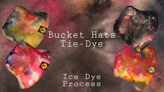 Bucket Hat Tie-dye Tutorial/Ice Dye Process