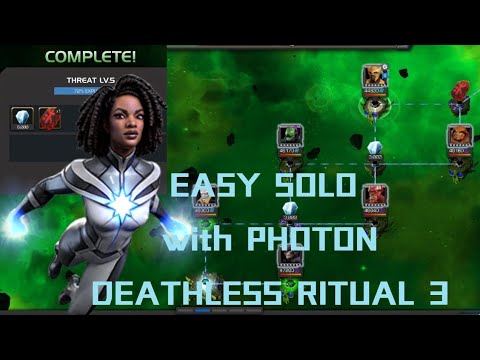 RANK 2 PHOTON ENTERS DEATHLESS RITUAL SOLOS ALL FIGHT #mcoc - YouTube