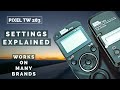 intervalometer SETTINGS Video: pixel tw-283 works great on many camera brands