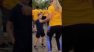 Sweet Son and Mom Dancing in public..