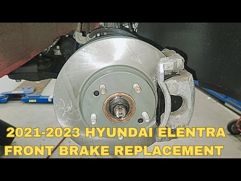 2021-2023 Hyundai Elentra front brake replacement tutorial