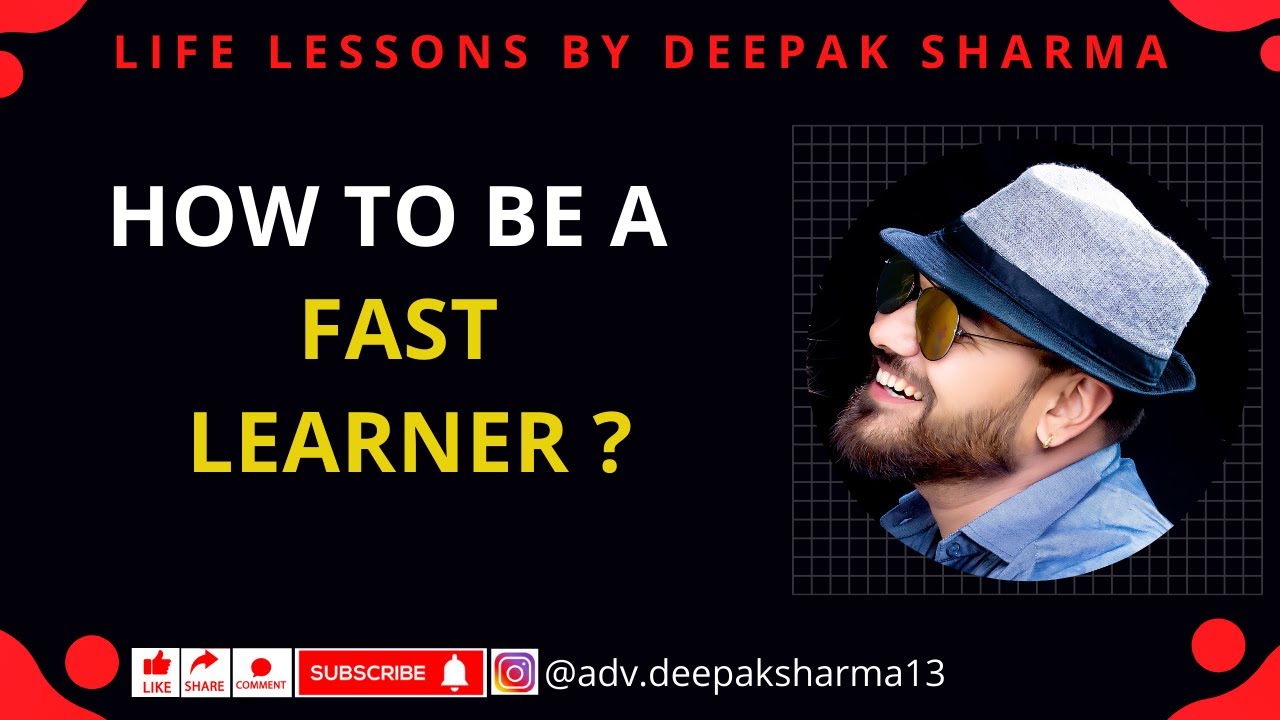 How to be a fast learner - YouTube