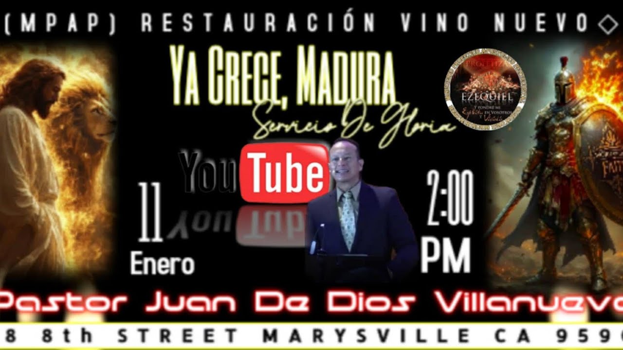 Domingo 11 de Enero del 2026.  Grupo MPAP Vino Nuevo