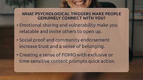 What Psychological Triggers Make People Genuinely Connect With You? - Everyday-Networking