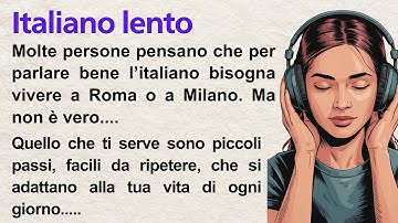 Learn Italian with Podcast | Slow Italian Listening & Fluency Practice | A1 & A2 Shadowing Practice
