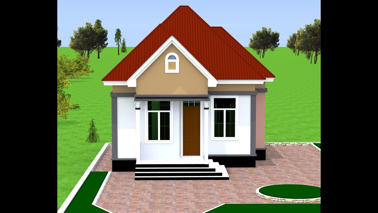 MJENZI WA NYUMBA. Ramani ya nyumba vyumba viwili ya gharama nafuu ya kuanzia maisha