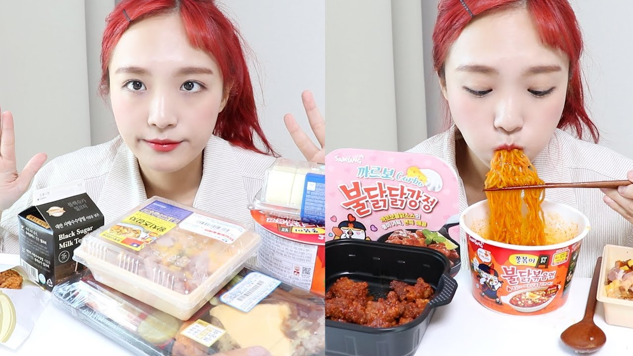 편의점 음식 먹방 리뷰 _ 1년만에 털어본 편의점 낄낄 :D