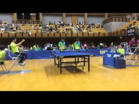 2014実業団in松山　【予選リーグ】ヨドコウ戦3番ダブルス 田阪菊池組vs大岡山田組