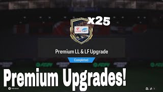 I Crafted 25 Premium LL & LF Upgrade Packs! FC 24 Ultimate Team!