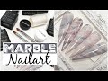 Pearl marble NAIL ART - Lecenté™ gelpolish & foil ♥ Beautynailsfun.nl