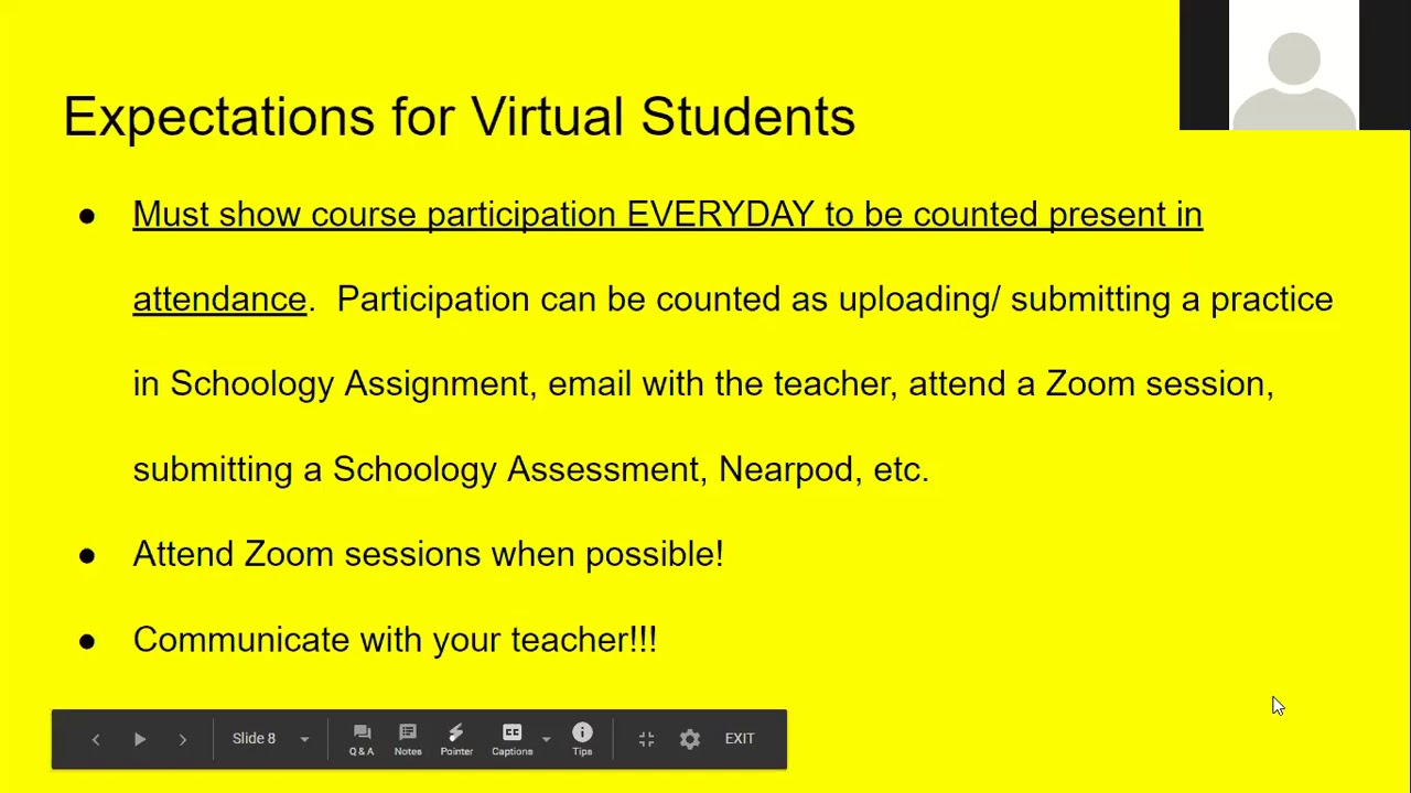 Math 8 First Day of School Zoom YouTube