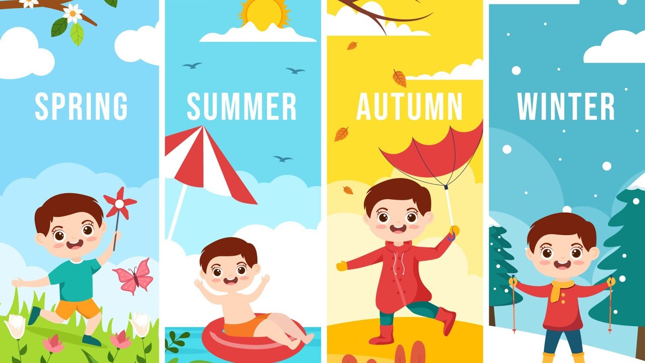 Spring, Summer, Autumn, Winter Songs || Kids Songs || Nursery Rhymes ...