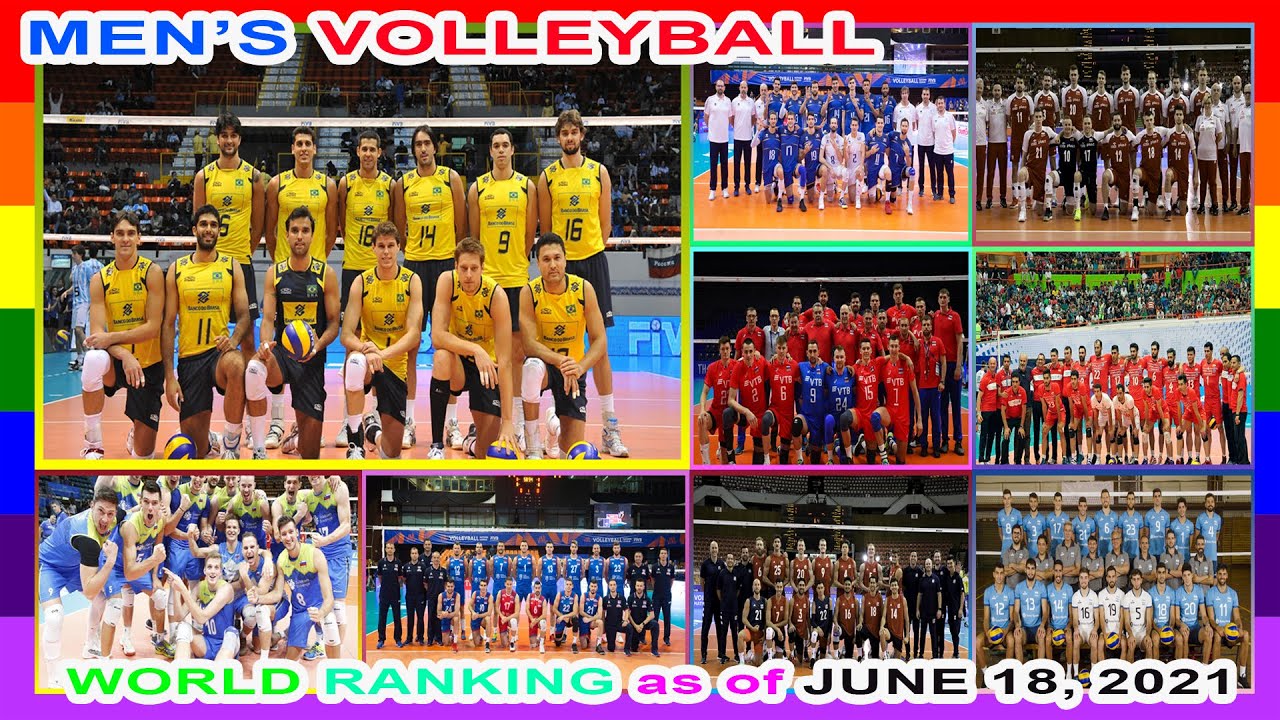 [FIVB] Top 10 World Ranking in Men's Volleyball as of June 18, 2021 ...