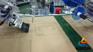 scratch card labeling machine for paper carton
