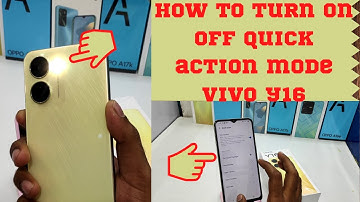 How to Enable Quick action in VIVO Y16| How to use volume Down key via Flash Light in VIVO Y16