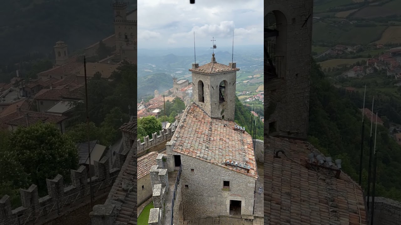 At the top of the highest Tower in Old San Marino. 🇸🇲 