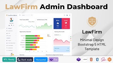 Professional Legal Dashboard with the Law Firm Bootstrap Admin Template