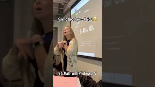 Saying goodbye to Calculus 3 🥹 #mathwithprofessorv #calculusvideos