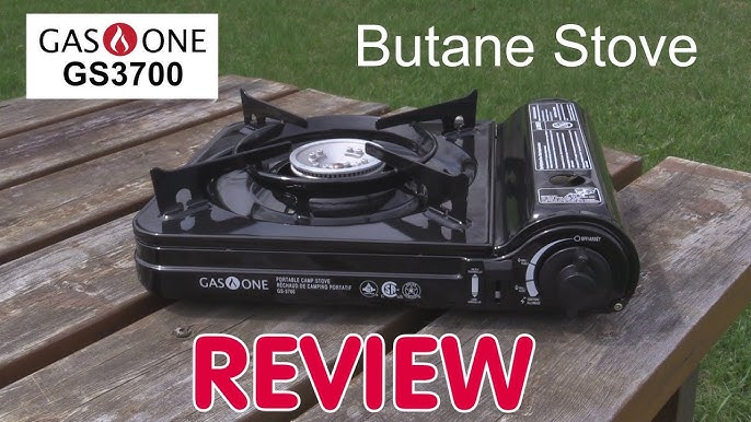 Gasone Gs-3900pb Dual Fuel Portable Stove 15,000BTU with Brass Burner Head, Dual Spiral Flame GAS Stove - Patent Pending