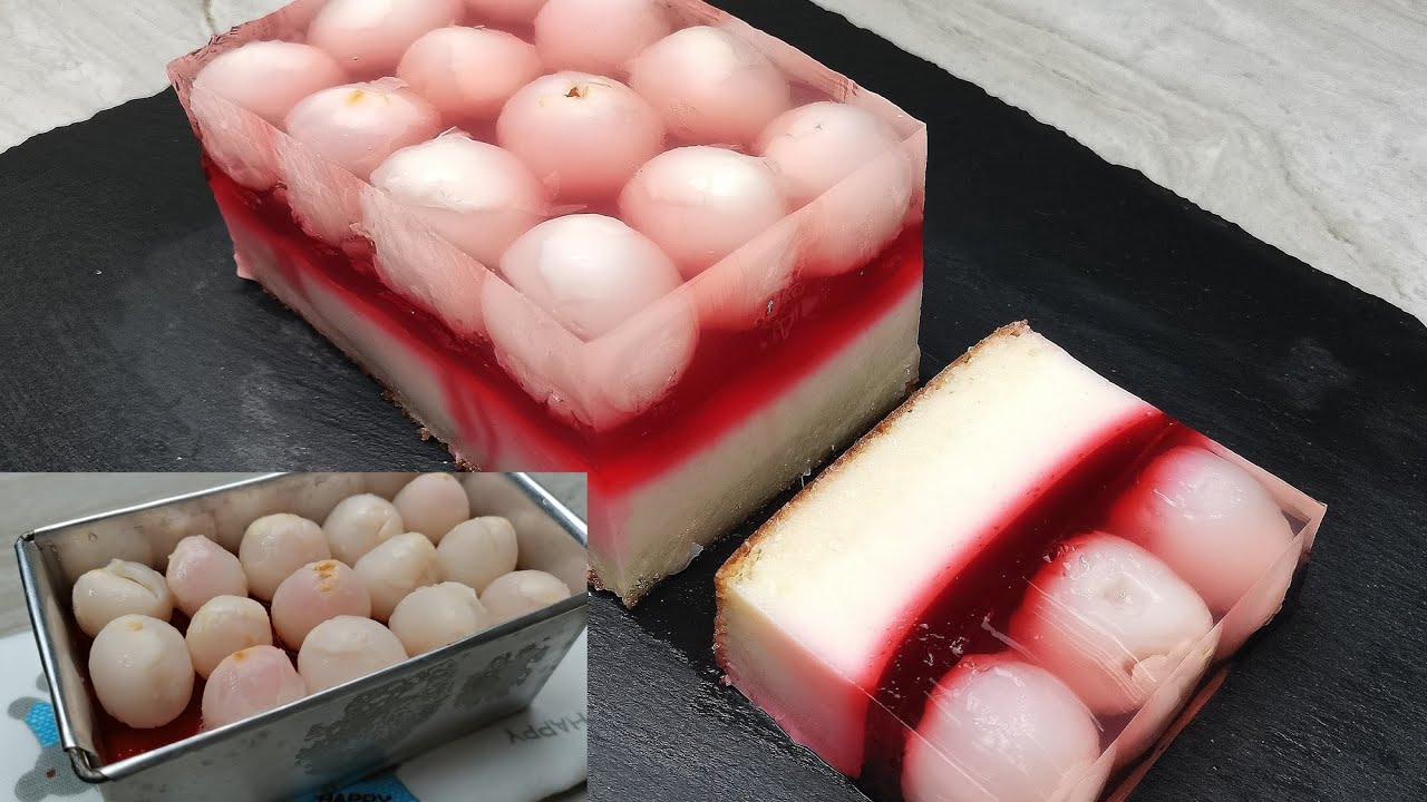 Lychee Fruit Cake Jelly