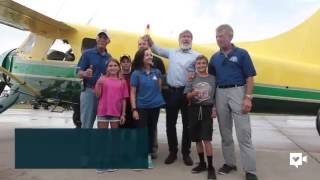 Harrison Ford takes aspiring pilot for a ride in his plane