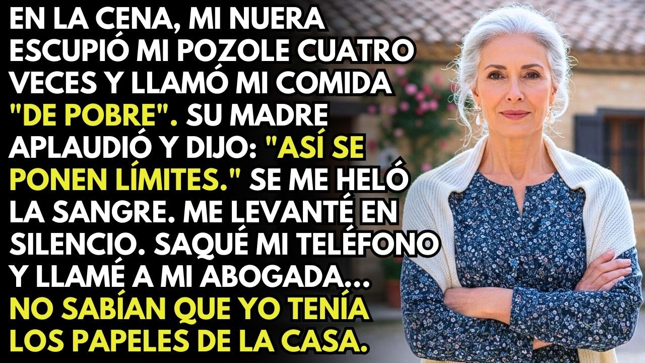 Mi Nuera Escupió Mi Comida Cuatro Veces, Su Madre Aplaudió... Así Que Llamé A Mi Abogada