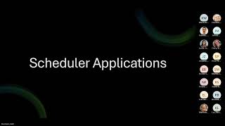 Lunch & Learn for MAS - Scheduler Applications