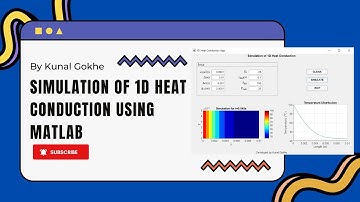 Simulation of 1D Heat Conduction using MATLAB | MATLAB App | MATLAB Expert