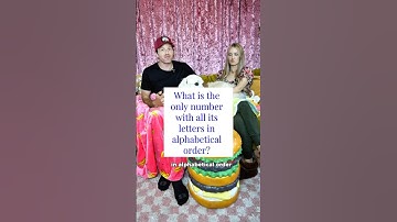 What’s the only number with all its letters in alphabetical order? #shorts