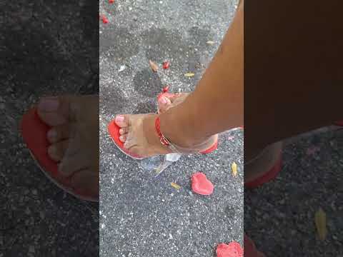 Who's heart ❤️ UNDER my HEELS #asmr #crushing #feet #grinding #stumping #valentinesday #february