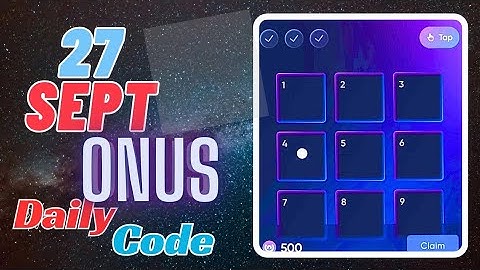 27 September ONUS Daily Code Cracked| Today ONUS Code Cracked